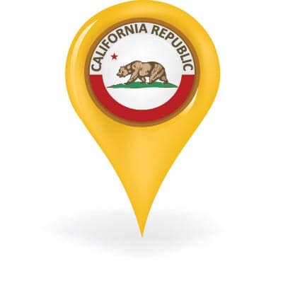 California Map Pin