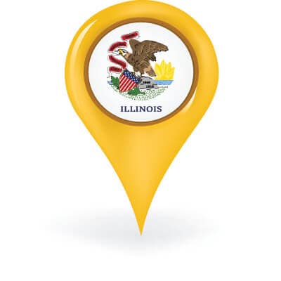 Illinois Map Pin