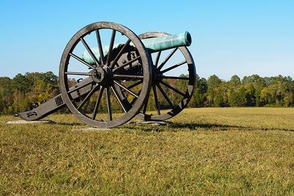 Civil War cannon at Manassas, VA